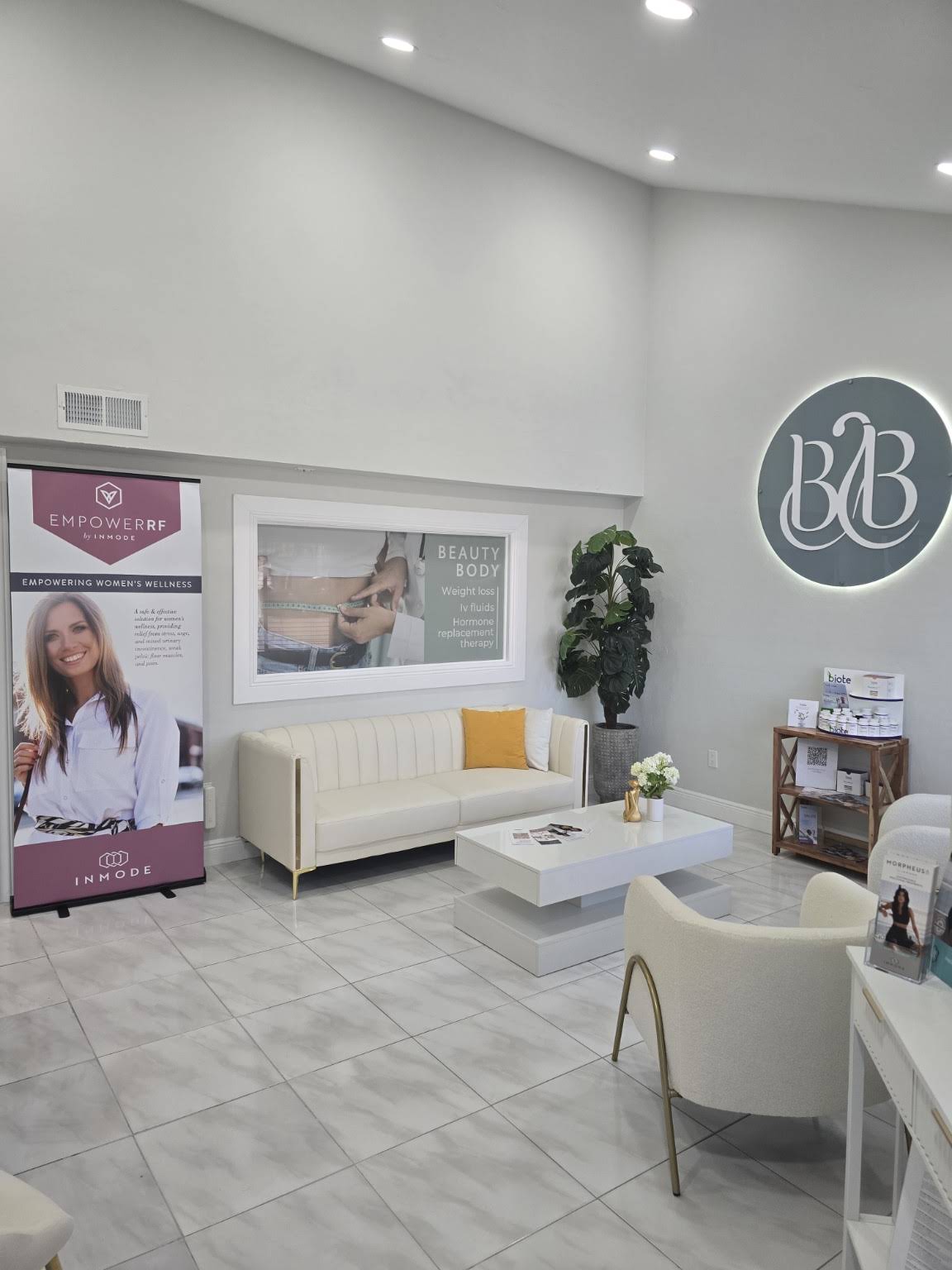 Beauty Body clinic waiting area